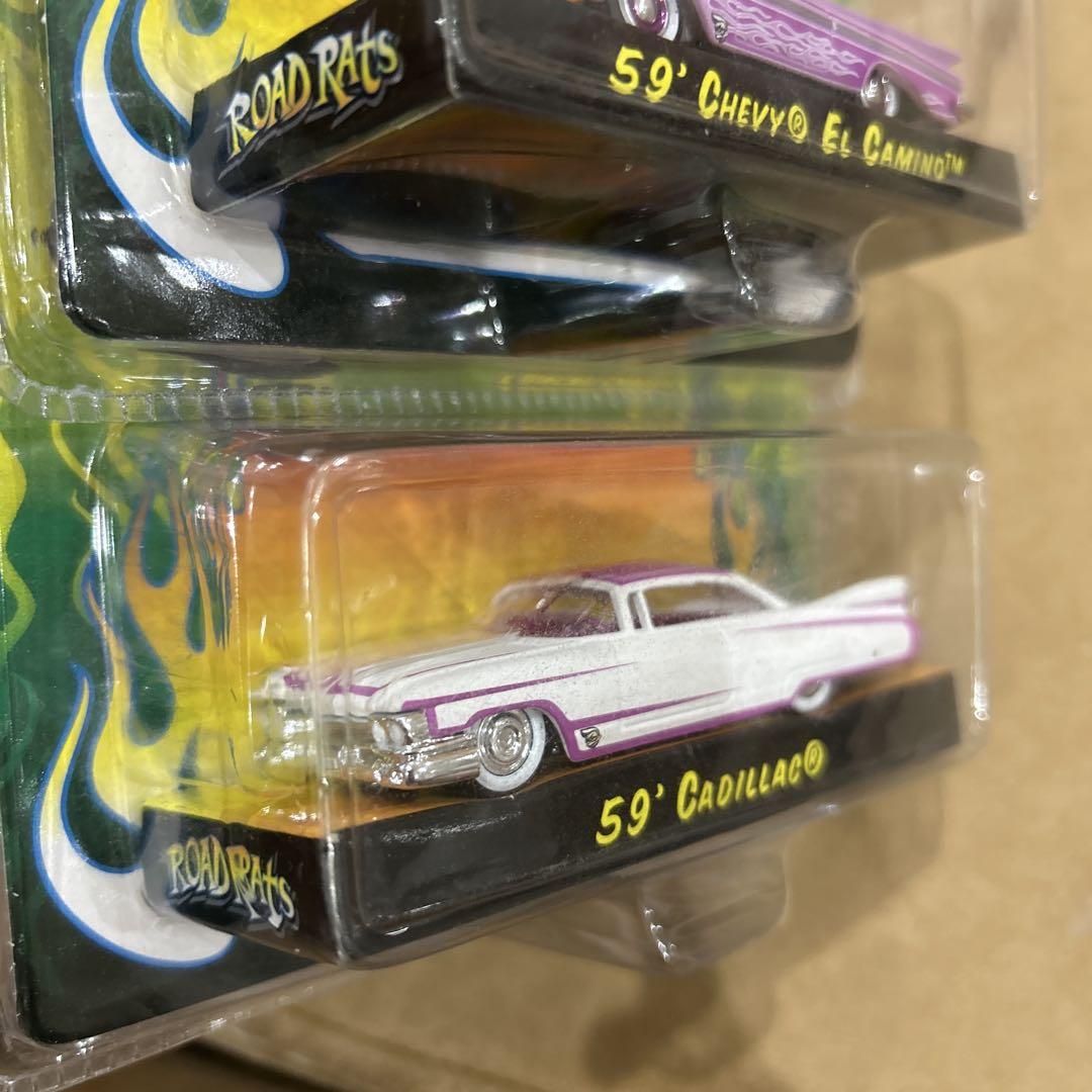 ミニカー Road Rats 59' Chevy El Camino & Cadillac
