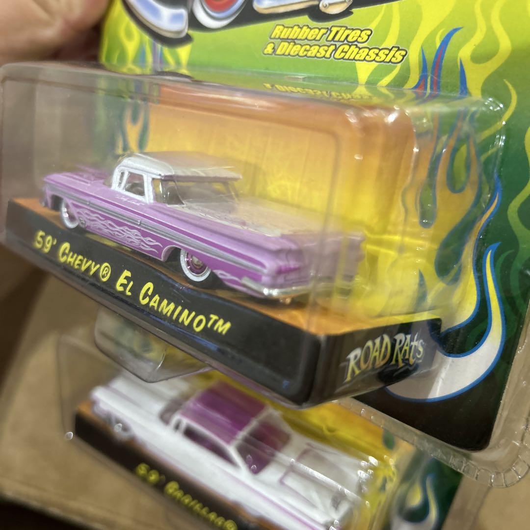 ミニカー Road Rats 59' Chevy El Camino & Cadillac