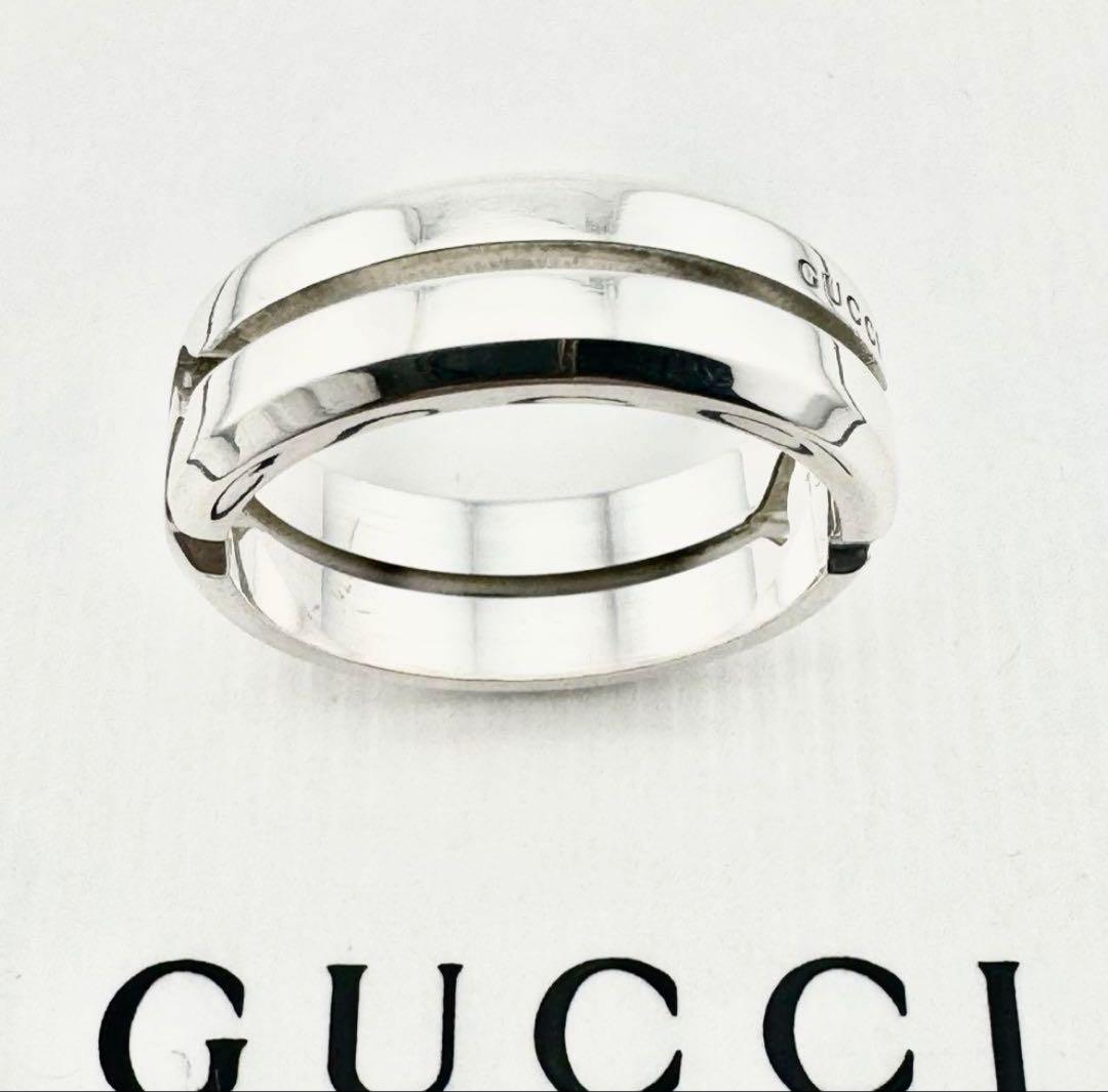 【美品】 124 GUCCI リング インフィニティ　ノット　リング　18号
