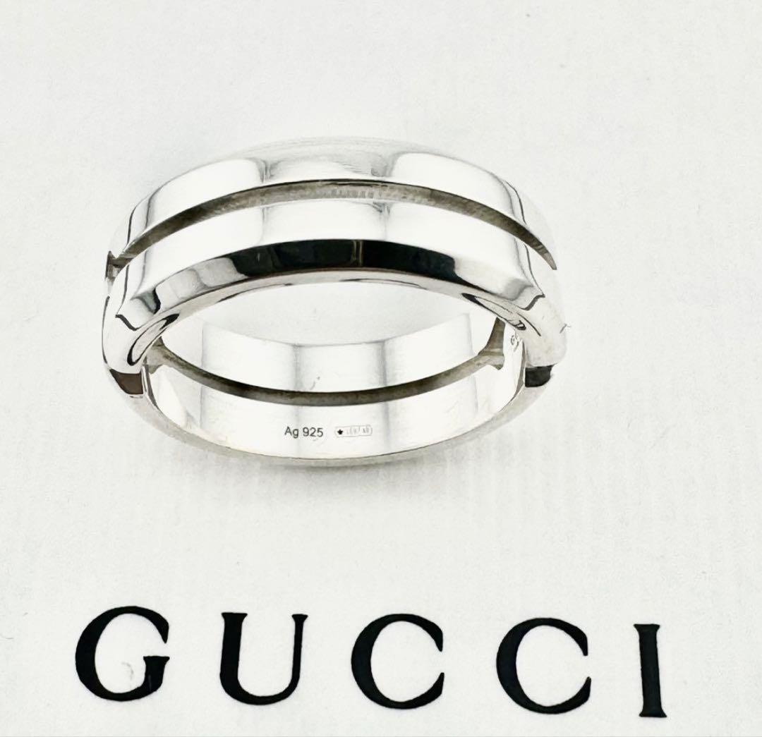 【美品】 124 GUCCI リング インフィニティ　ノット　リング　18号