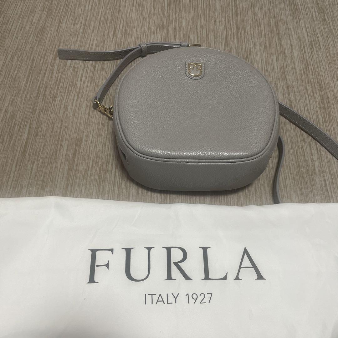 フルラ ドッティ グレー ショルダーバッグ正規品