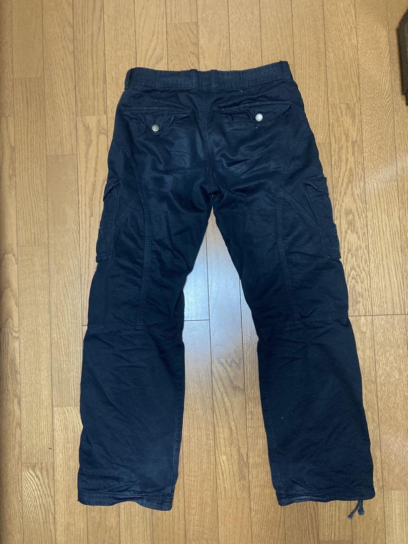 ifsixwasnine　イフ　MAD　PT　カーゴパンツ　29 ブラックカーゴパンツ29 ifsixwasnine tornado mart - メルカリ