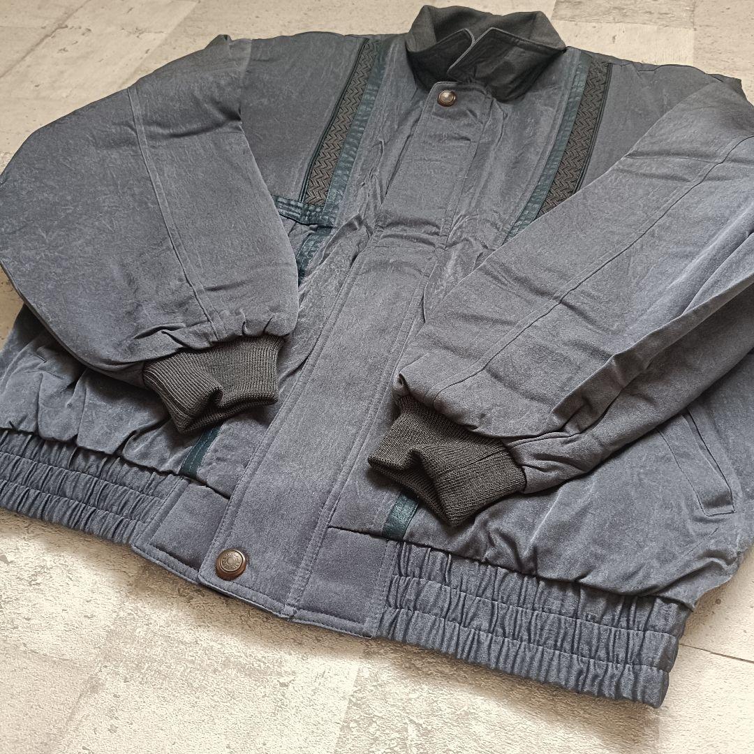 90s vintage ジャケット ギミック 玉虫色 L YKKファスナー
