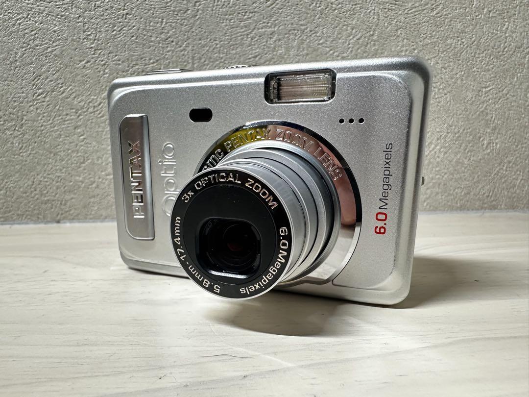 【動作確認済み】PENTAX OPTIO S60 デジカメ　単三電池対応 美品✨PENTAX Optio s60✨動作確認済 単三電池♪ デジカメ