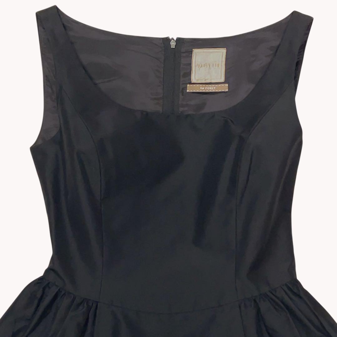 【定価14万】デイジーリン　シルク　ドレス フレアワンピース S ブラック　黒 定価14万】デイジーリン シルク ドレス ワンピース フレア S