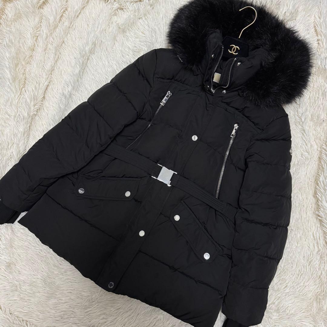MICHAEL KORS ブラックダウンジャケット 黒 Lサイズ ファーL MICHAEL KORS