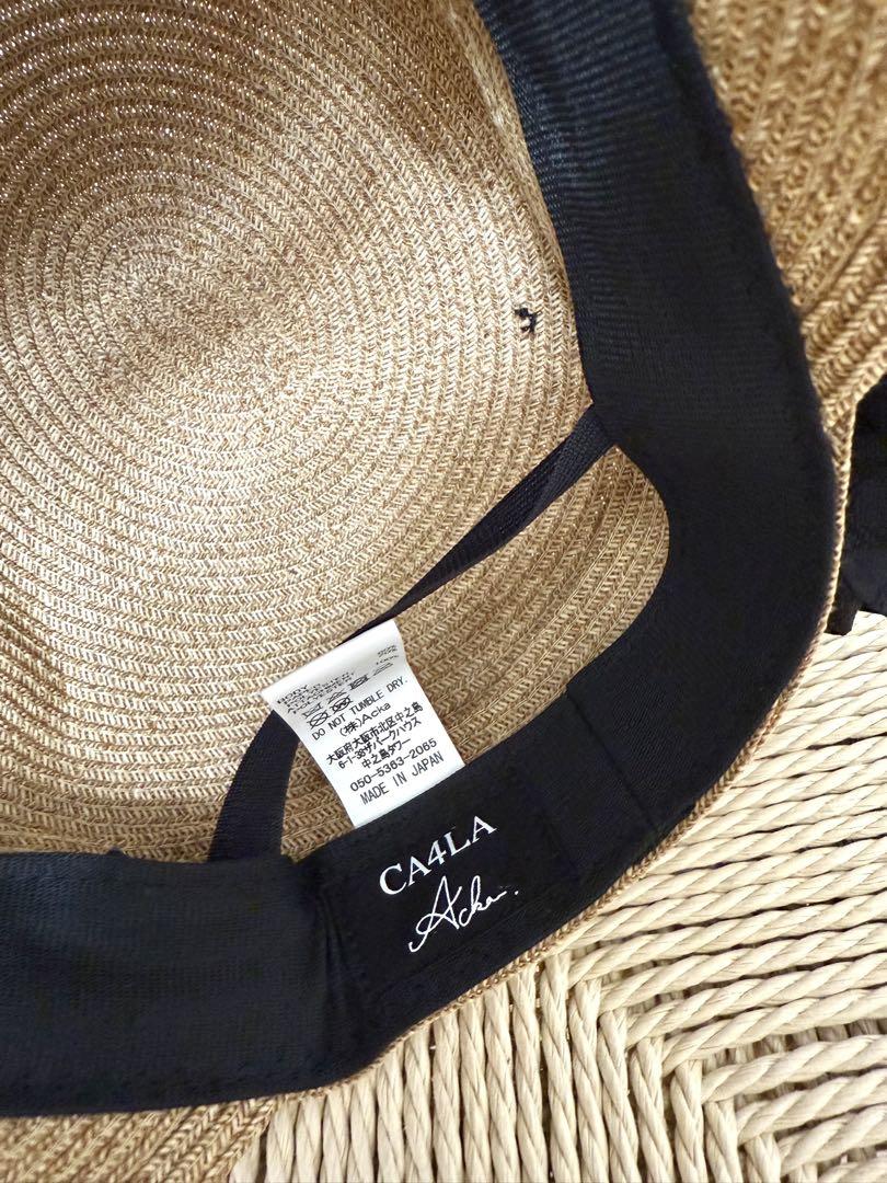 CA4LA × acka】jacquard ribbon casquette