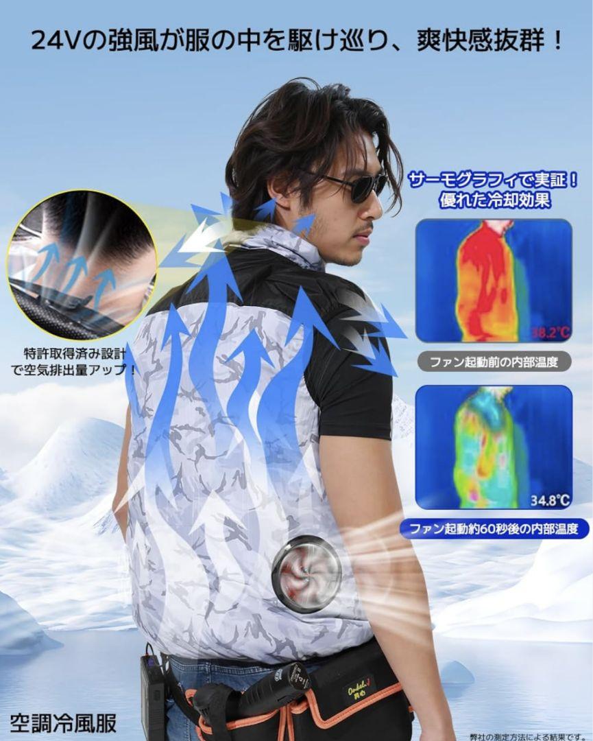 2025年新製品 究極の冷感UVカット 空調服 冷却服 ベスト 通気性 快適作業