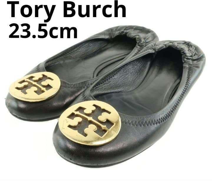 限定製作】 Burch】トリーバーチ 【Tory フラットシューズ ブラック 黒
