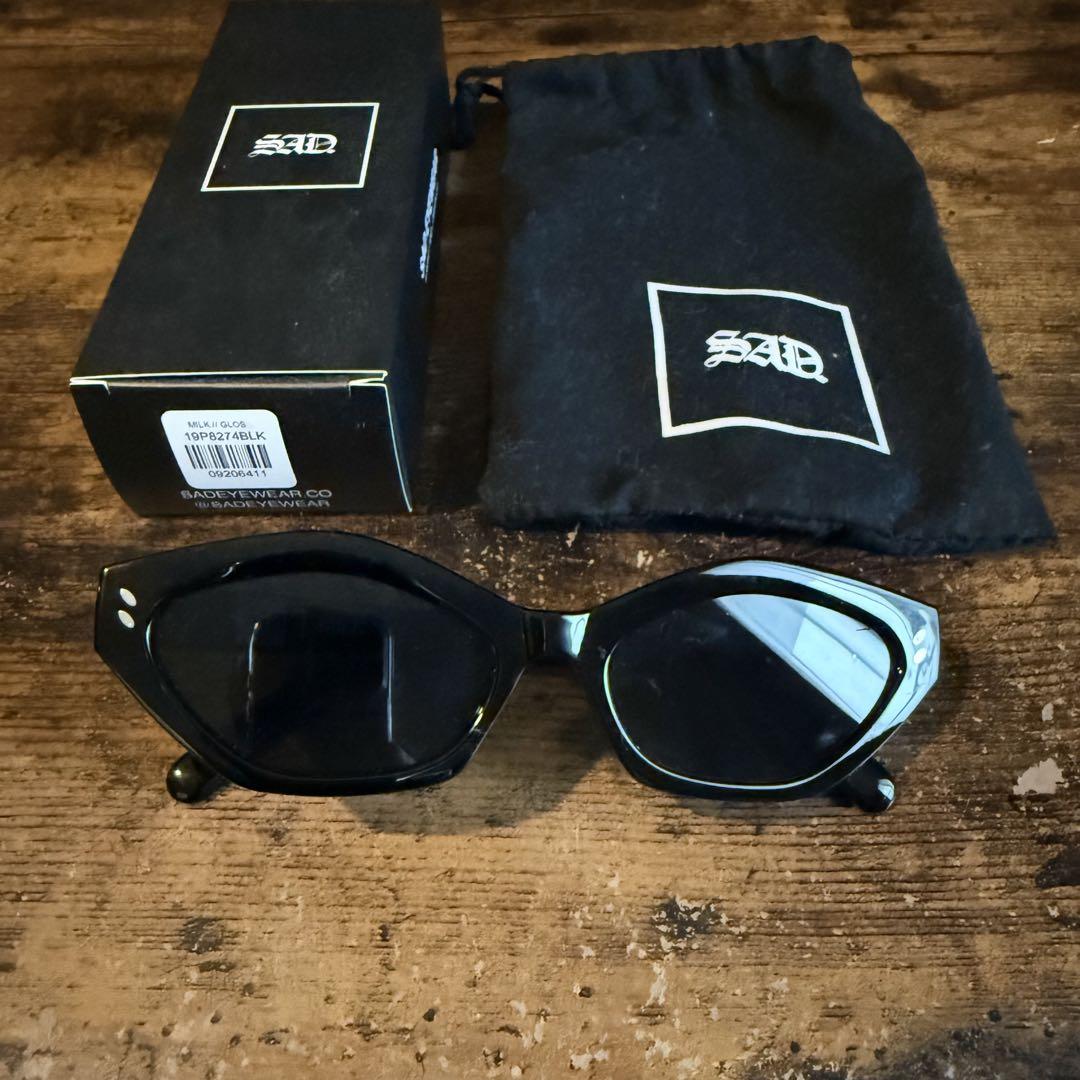 SAD EYEWEAR MILK GROSS BLACK サングラス