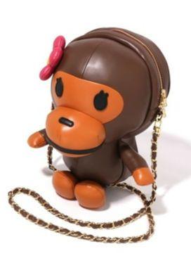 A BATHAING APE/ BABY LISA ぬいぐるみ型ショルダーバッグ