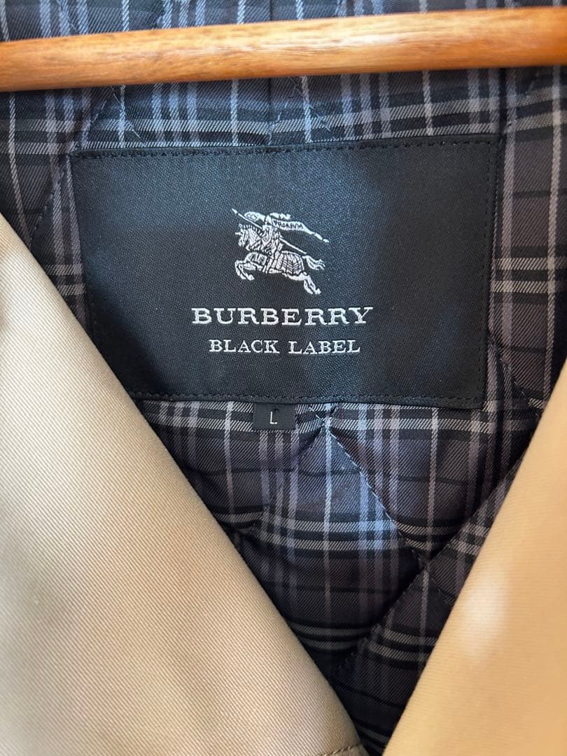BURBERRY BLACK LABEL トレンチコート Lサイズ ベージュ BURBERRY BLACK LABEL トレンチコート Lサイズ ベージュ