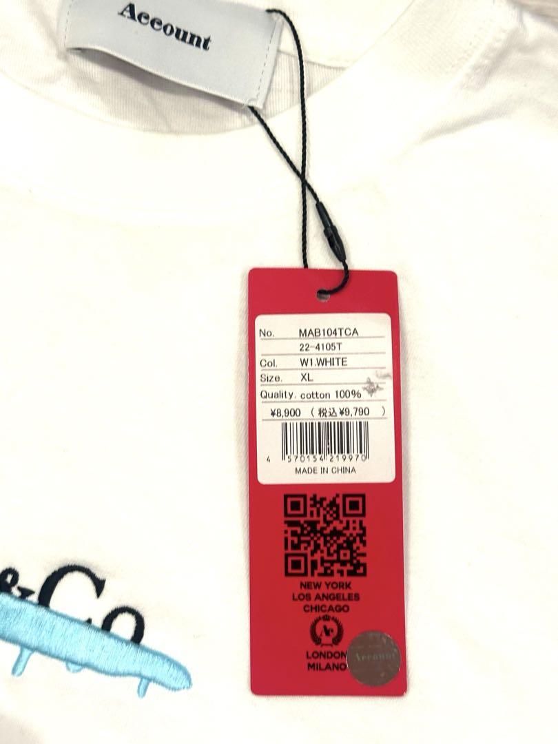 MICALLE MICALLE account TシャツXLサイズ タグ付き