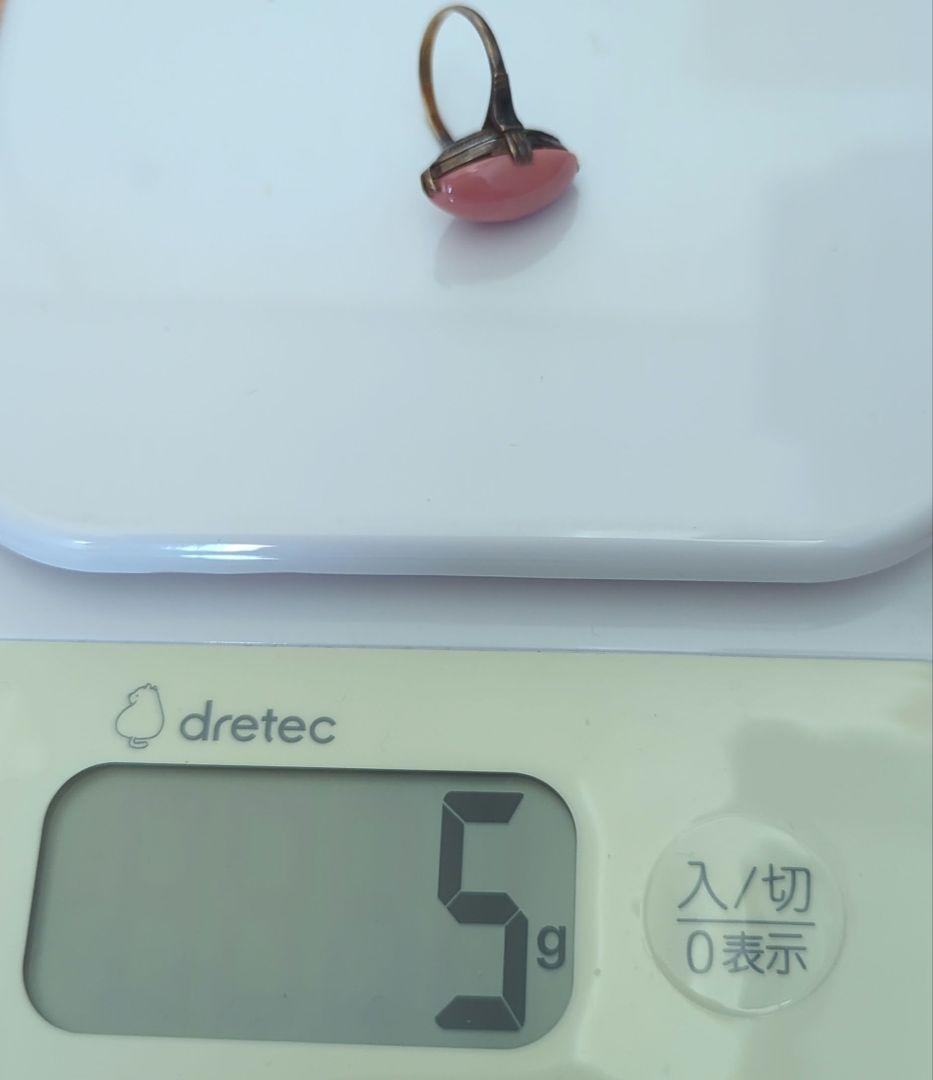 昭和レトロ アンティーク 千本透かし珊瑚 指輪 DH K18 - メルカリ
