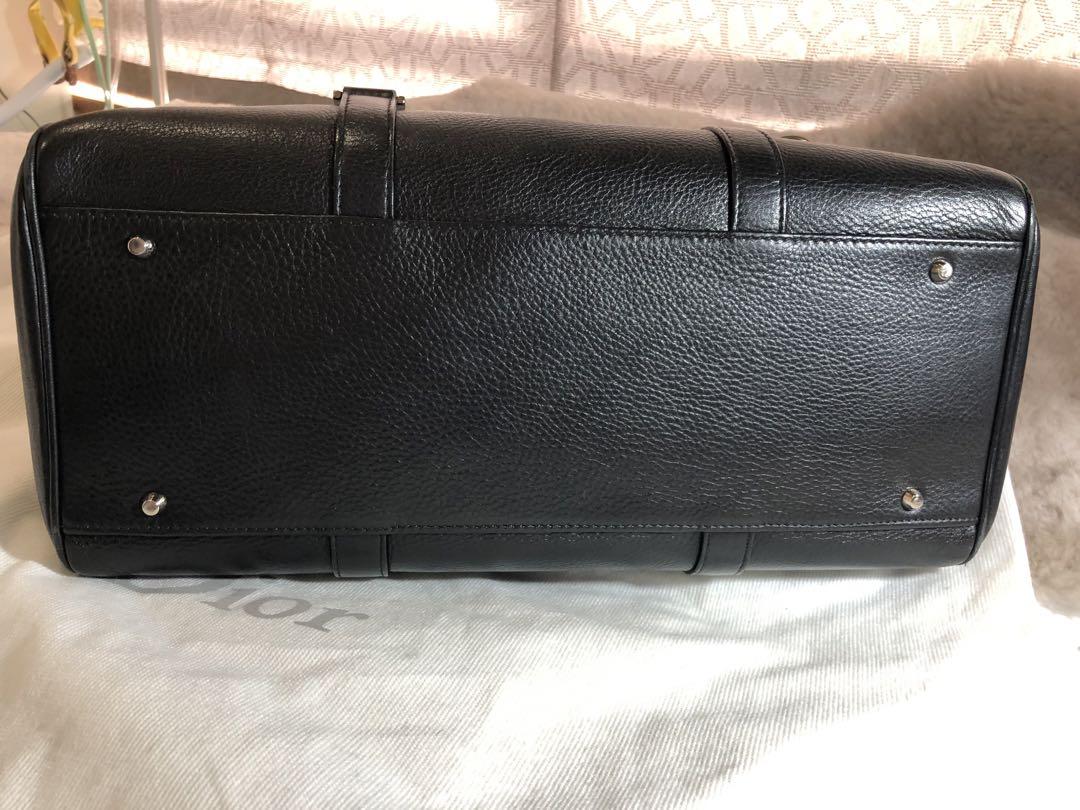 Christian Dior ブラックレザー ショルダーバッグ