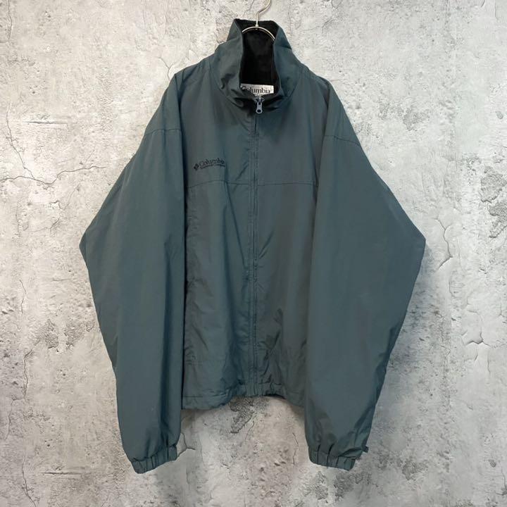 HOT定番 レア ナイロンジャケット XL NQh8v-m14968265557 グリーンカラー USA古着○コロンビア 全国無料限定SALE