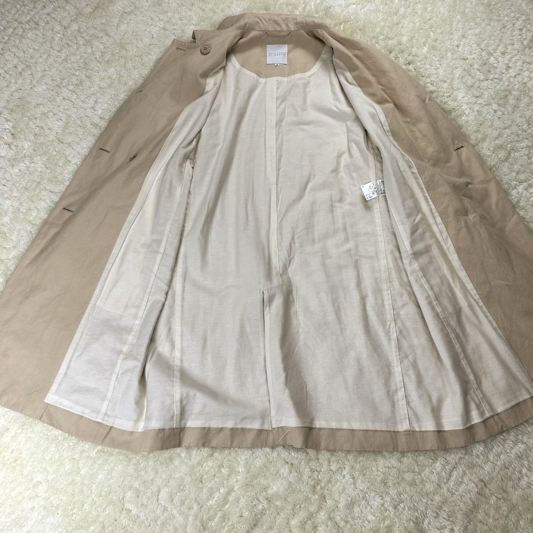 美品✨　マッキントッシュフィロソフィー リネン混 ステンカラーコート M〜L