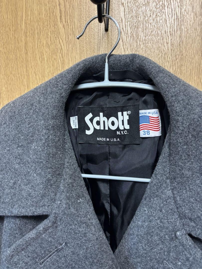 【値下げ】⭐️【希少】Schott N.Y.C ロングPコート