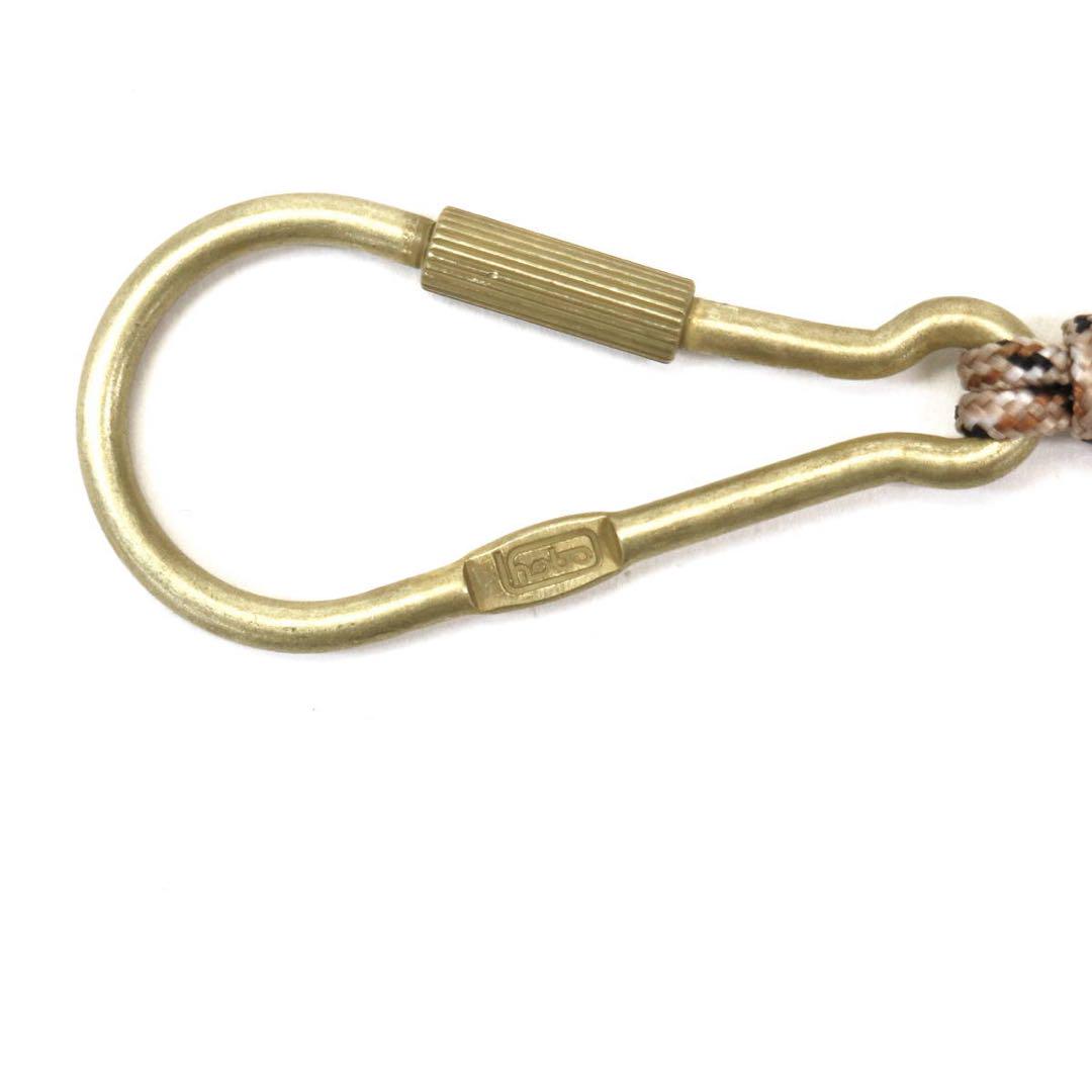 小物 hobo Cow Suede Long Key Ring Black&Beige