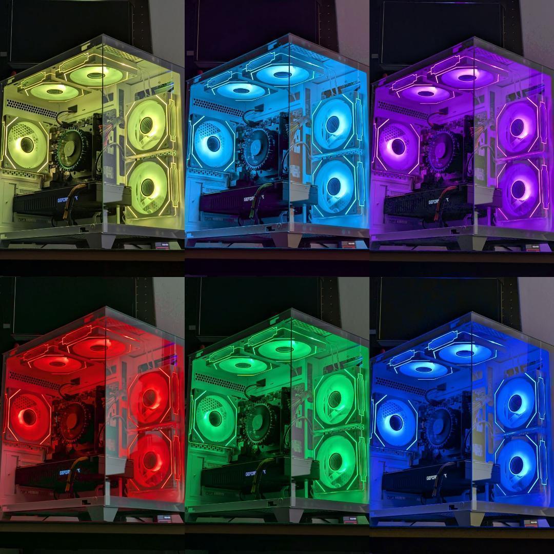 【TITANIUM】✨高性能✨白い光る✨ゲーミングPC✨RTX3080①