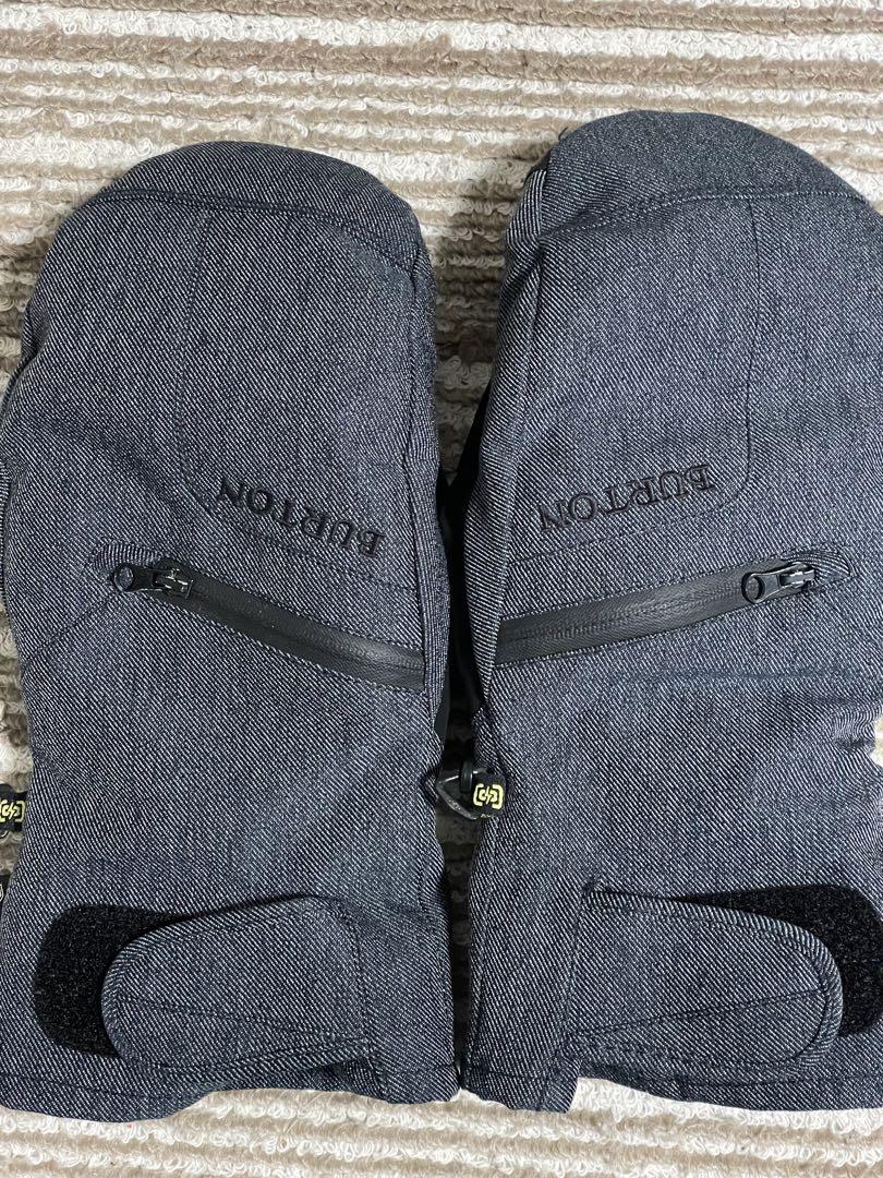 【BURTON GORE-TEX ミトン グレー　バートン　メンズ　Sサイズ】