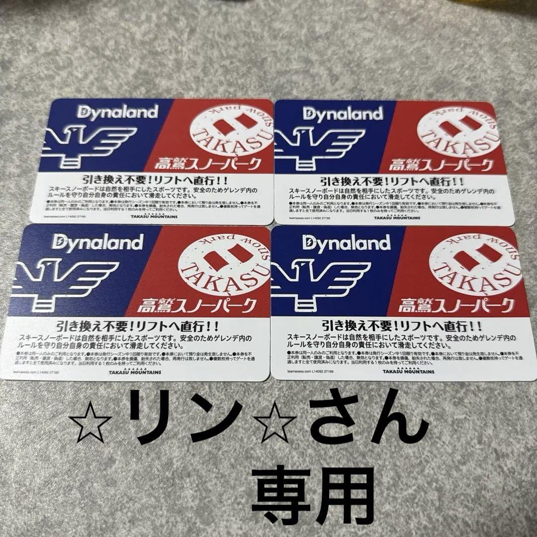 高鷲スノーパーク、ダイナランドリフト券