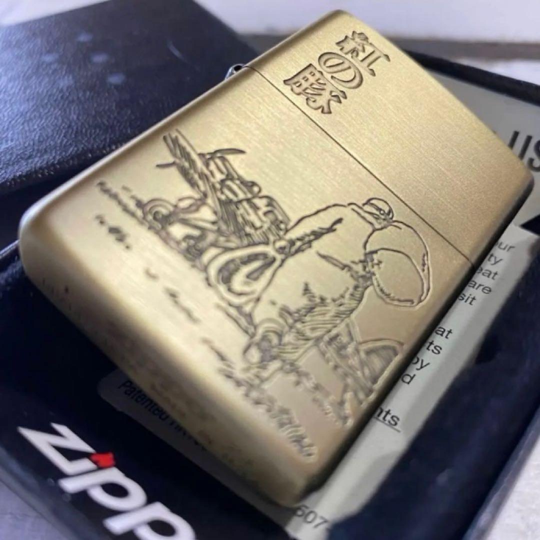 ZIPPO 紅の豚 『ポルコ後ろ姿』 真鍮 スタジオジブリ オイルライター 新品