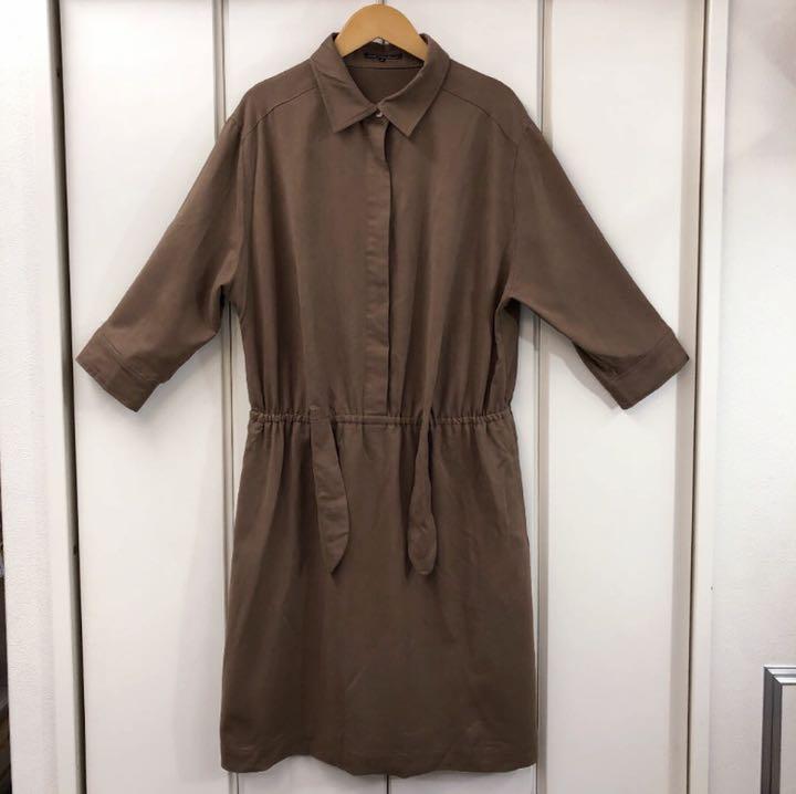 美品！23区 ヌバック調 ワンピース(大きいサイズ 44)