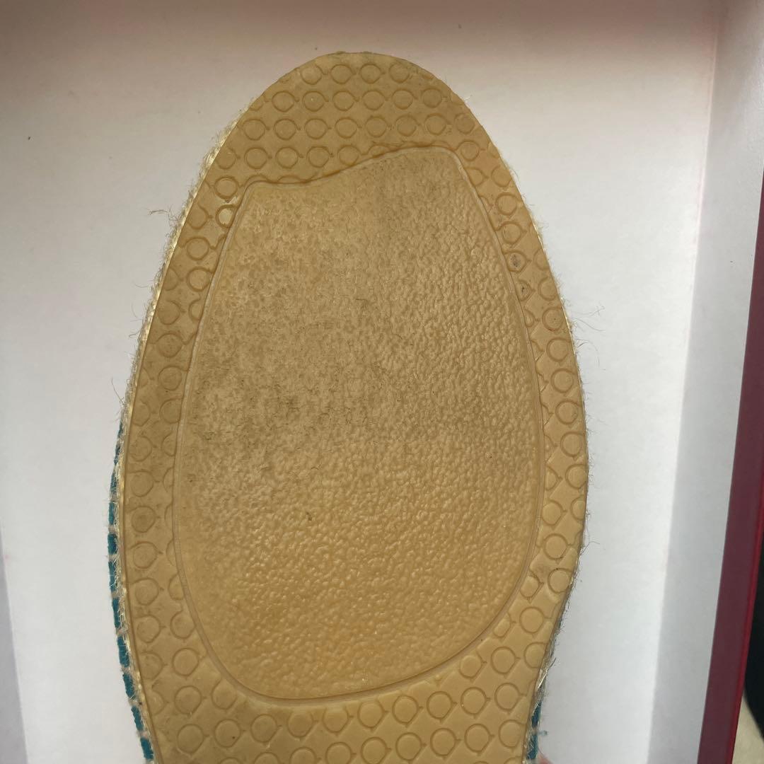 フェラガモSANNIO エスパドリーユフラットシューズ スリッポン 6 1/2 フェラガモSANNIO エスパドリーユフラットシューズ スリッポン 6 1/2