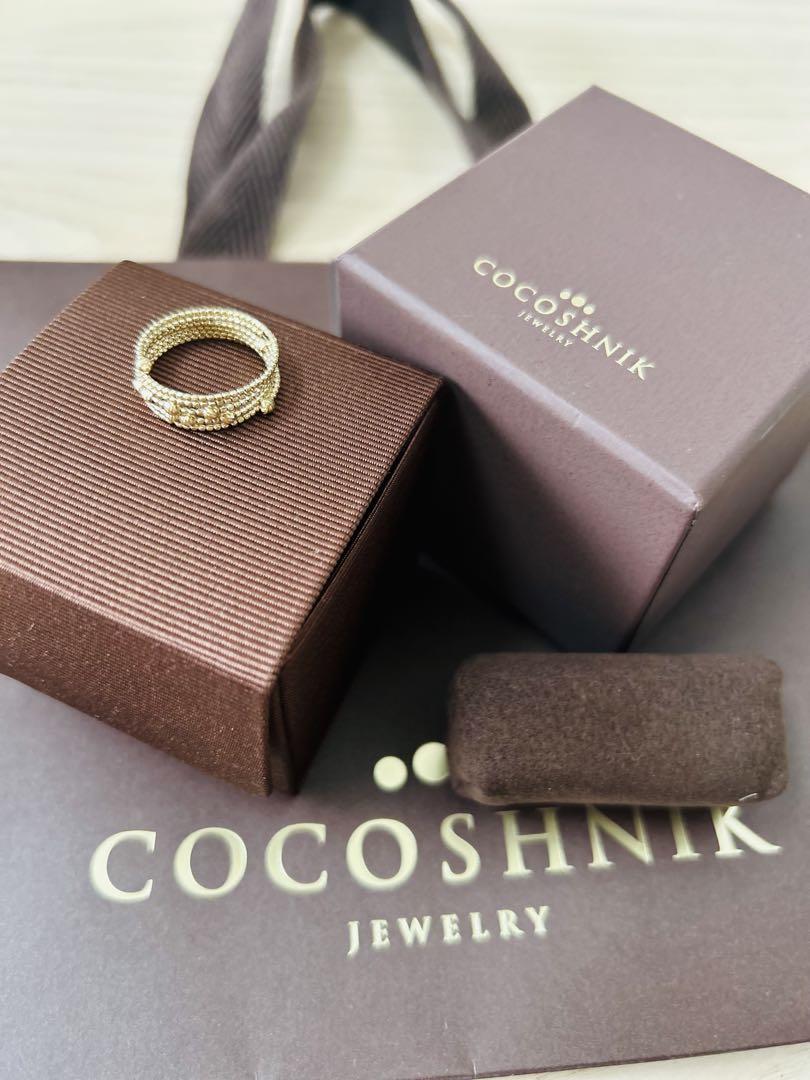 COCOSHNIK K10形状記憶ミラーボールリング　保証書付属品あり