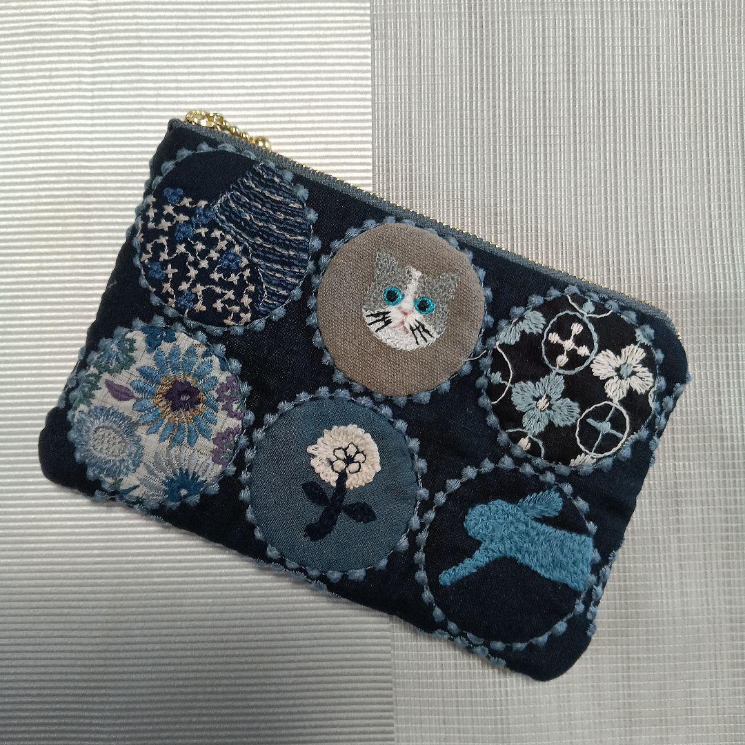 ミナペルホネン&Pjc&点と線模様製作所 ハンドメイド ポーチ