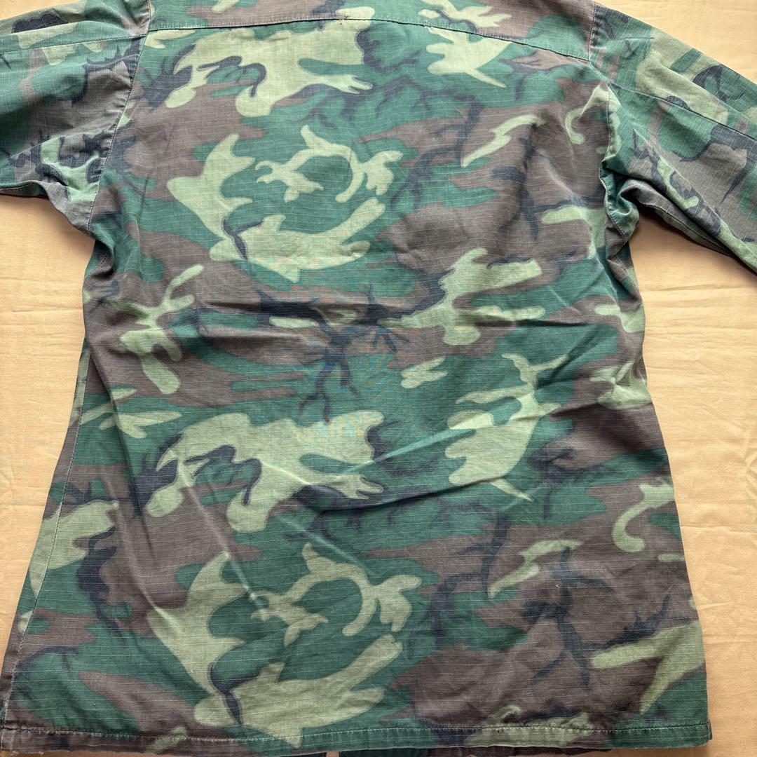 60s US ARMYグリーンリーフ カモ ジャングルファティーグ ジャケット