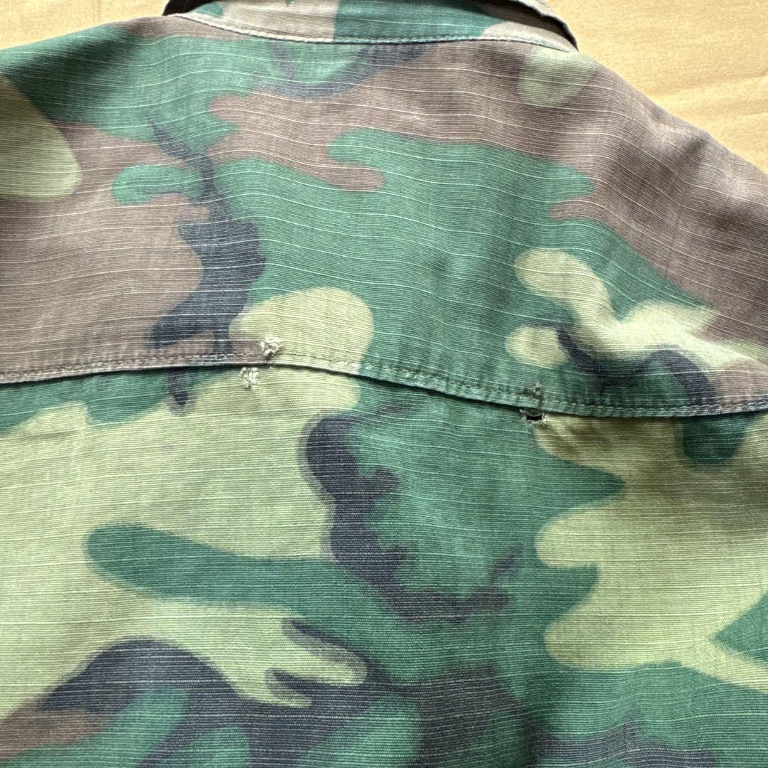 60s US ARMYグリーンリーフ カモ ジャングルファティーグ ジャケット