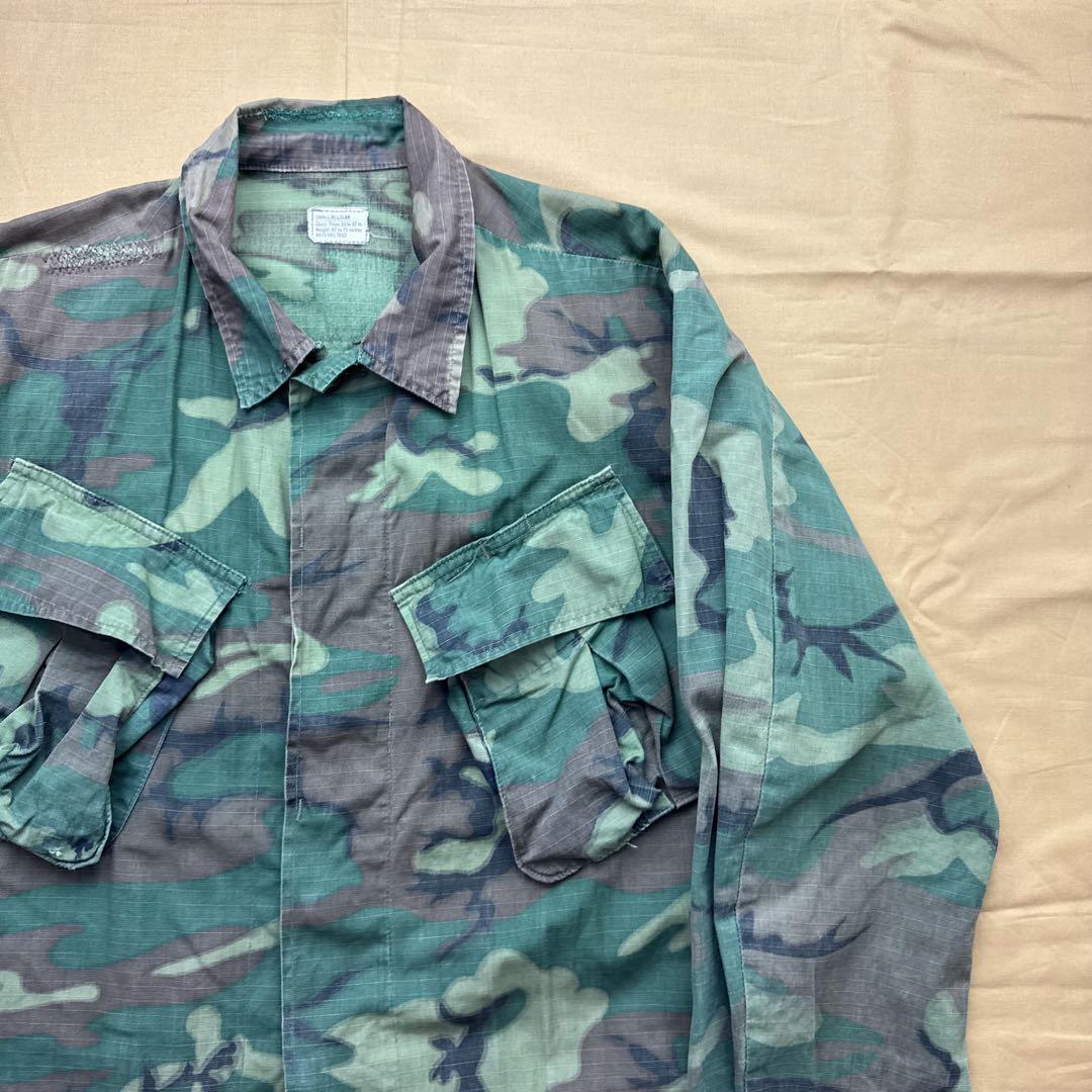 60s US ARMYグリーンリーフ カモ ジャングルファティーグ ジャケット