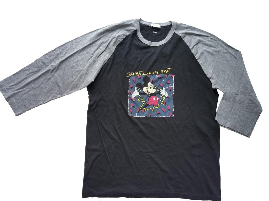 新品 SAINT LAURENT サンローラン ミッキーマウス コラボ T 新品 SAINT LAURENT サンローラン ミッキーマウス コラボ T