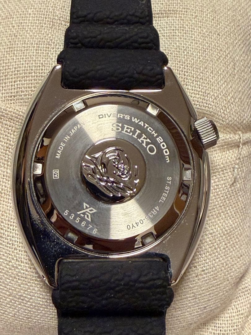 極美品 セイコーサードダイバー復刻モデル SRPE93 タートル 自動巻き