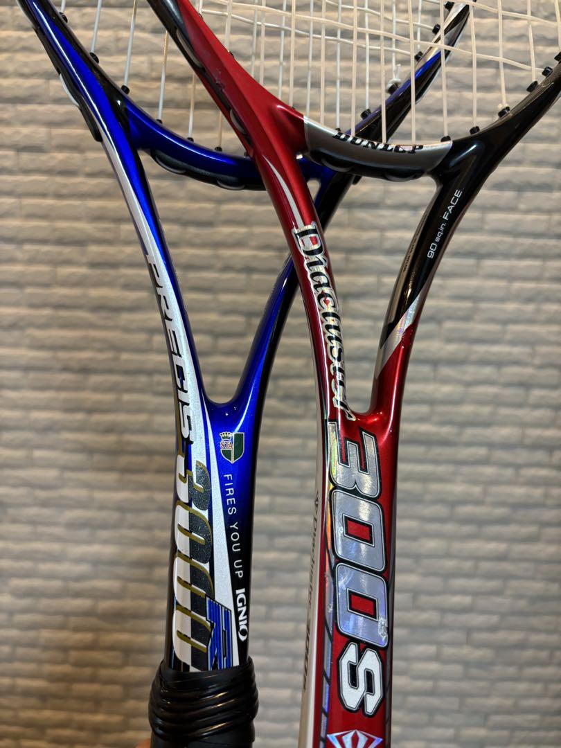 ガット張り替え1本付YONEX Diacluster 他　軟式テニスラケット2本