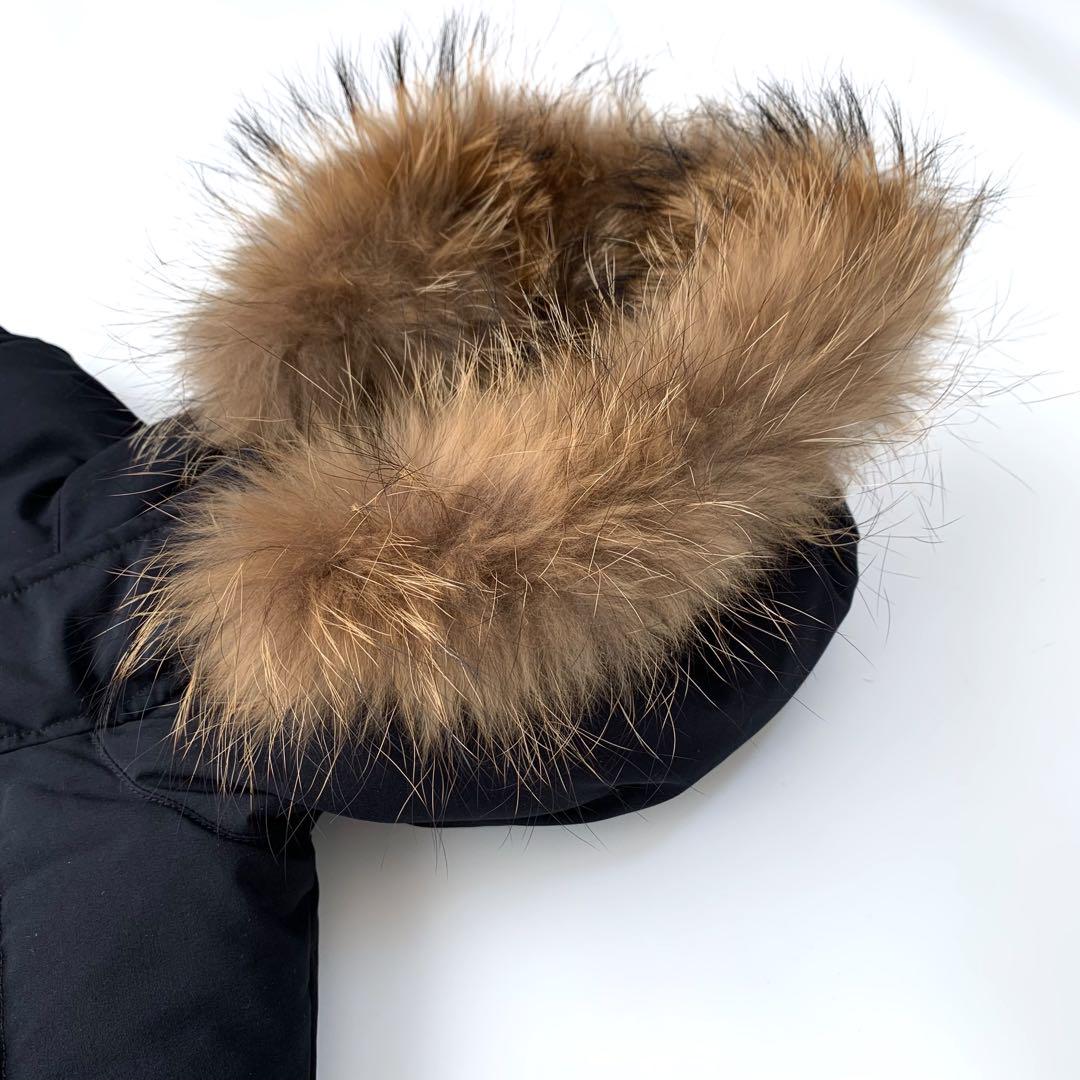 【ほぼ新品】DANTON ダウン ダウンコートリアルファー付き ネイビー 34