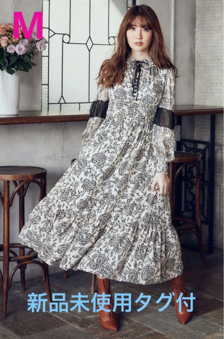 herlipto Winter Floral Long-sleeve Dress