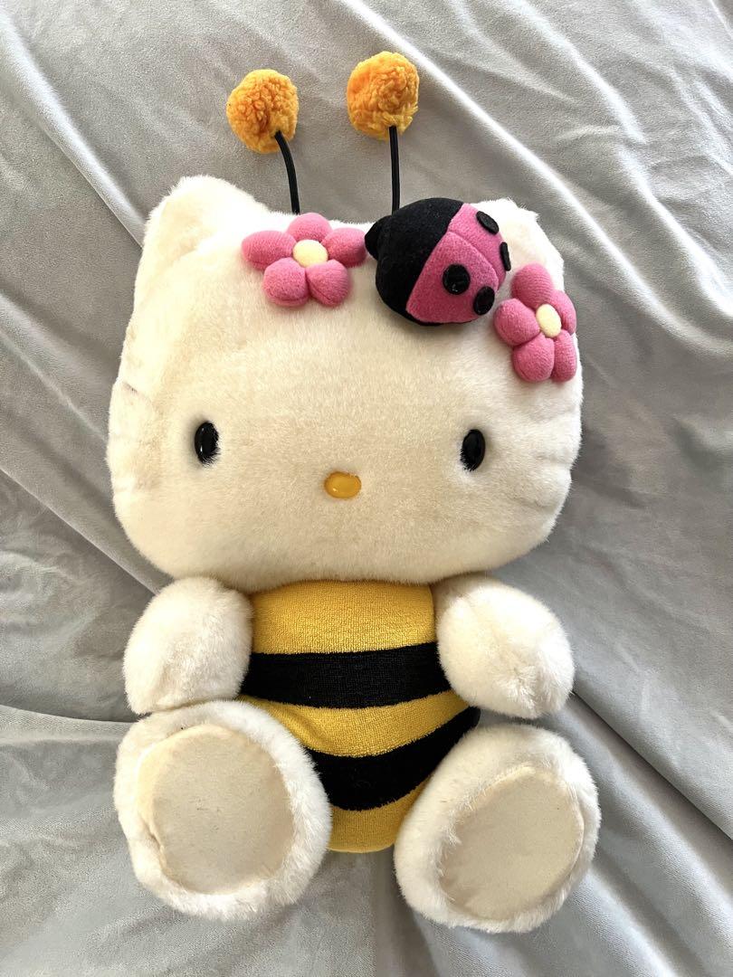 高感度ショップで2023年売れたブランド 1998年製サンリオvivitix限定ミツバチキティぬいぐるみ ぬいぐるみ