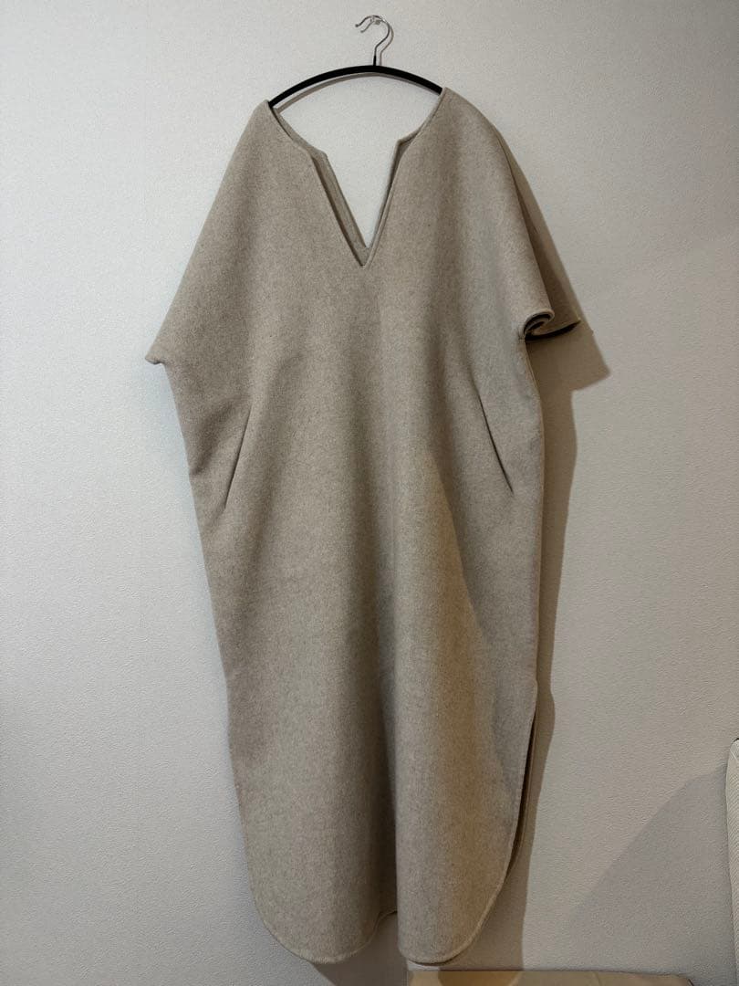TODAYFUL トゥディフル ウール Vネック ノースリーブ ワンピース SIZE TODAYFUL