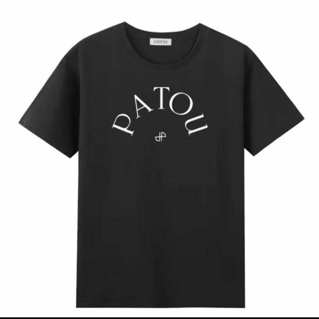 新品未使用patou 半袖Tシャツ　XS黒 即日発送】PATOU❤️ロゴ半袖Tシャツ ブラック XSサイズ - メルカリ