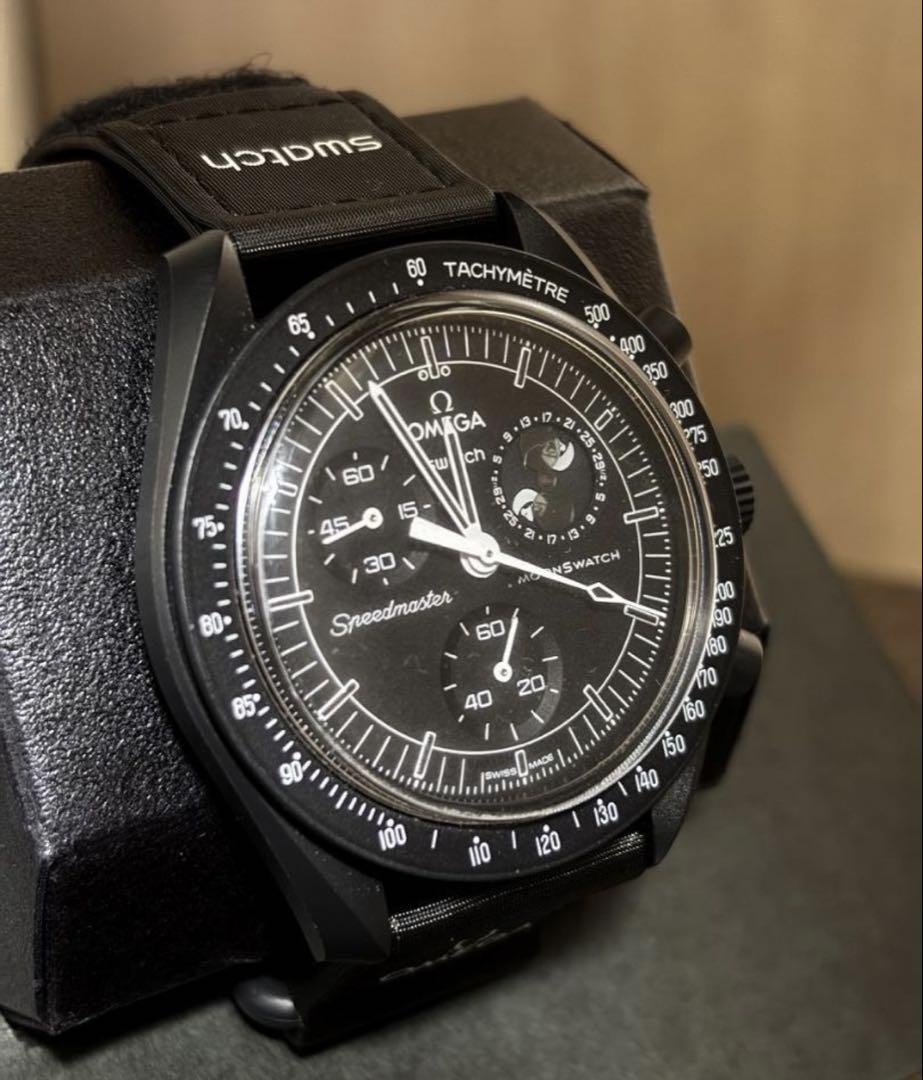 OMEGA×Swatch　MISSION TO THE MOONPHASE（黒）