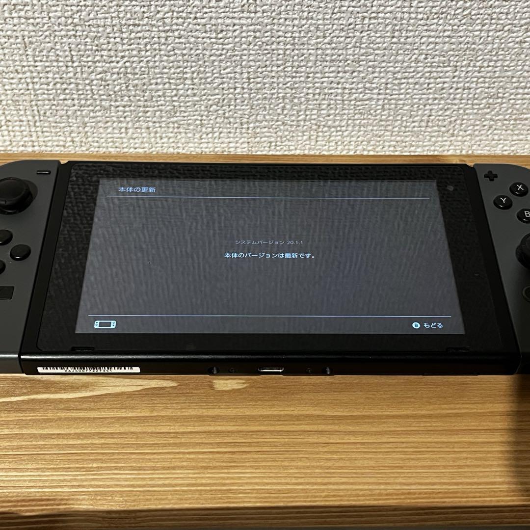 Nintendo Switch 本体 グレー 本体更新 初期化済