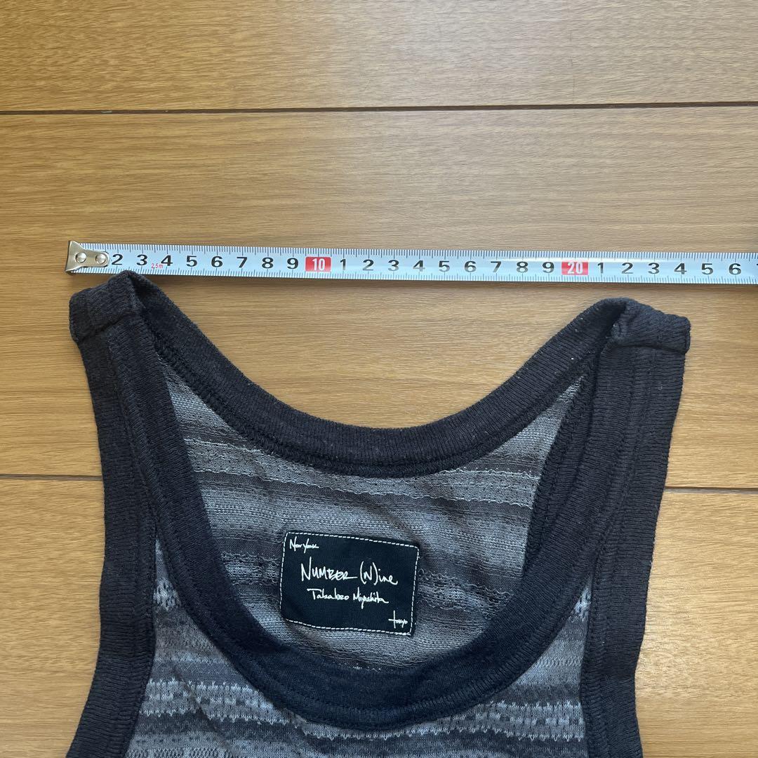 Number (N) ine タンクトップ グレー