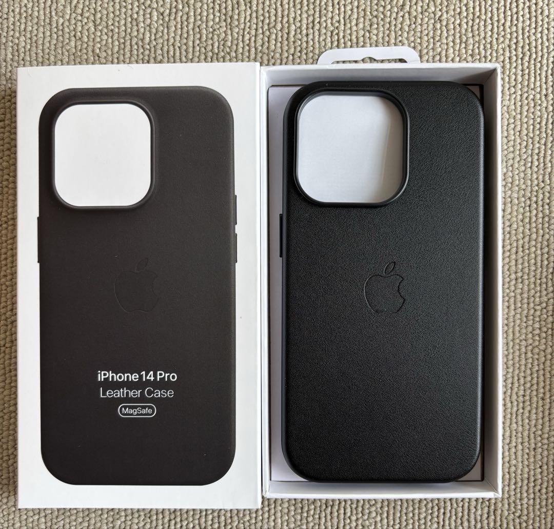 Apple純正iPhone 14 proレザーケースミッドナイト - メルカリ