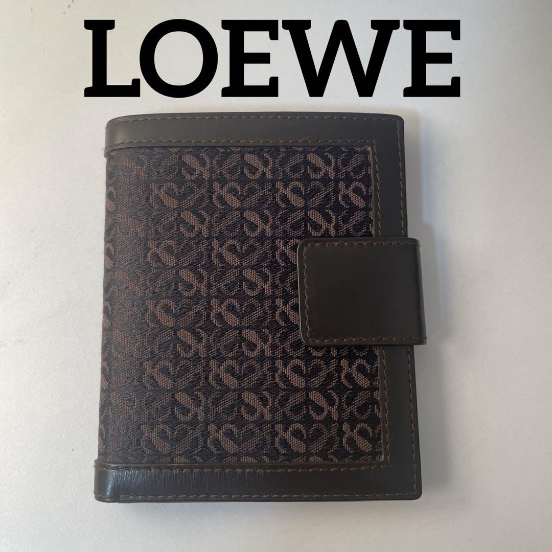 LOEWE ロエベ アナグラム 総柄 折り財布 コンパクト財布