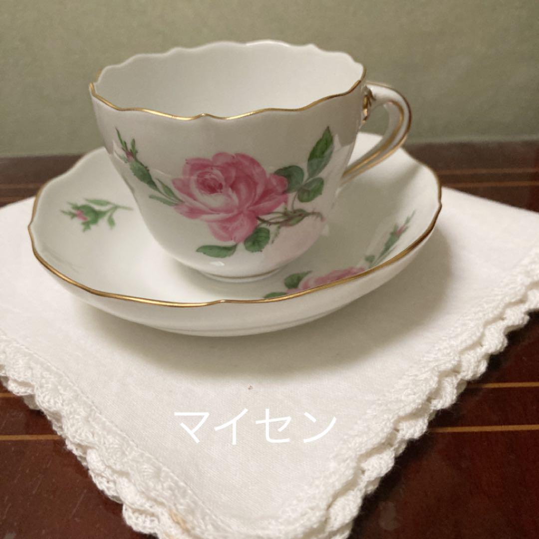 マイセン ピンクローズカップ&ソーサー - mufsbrands.com.br