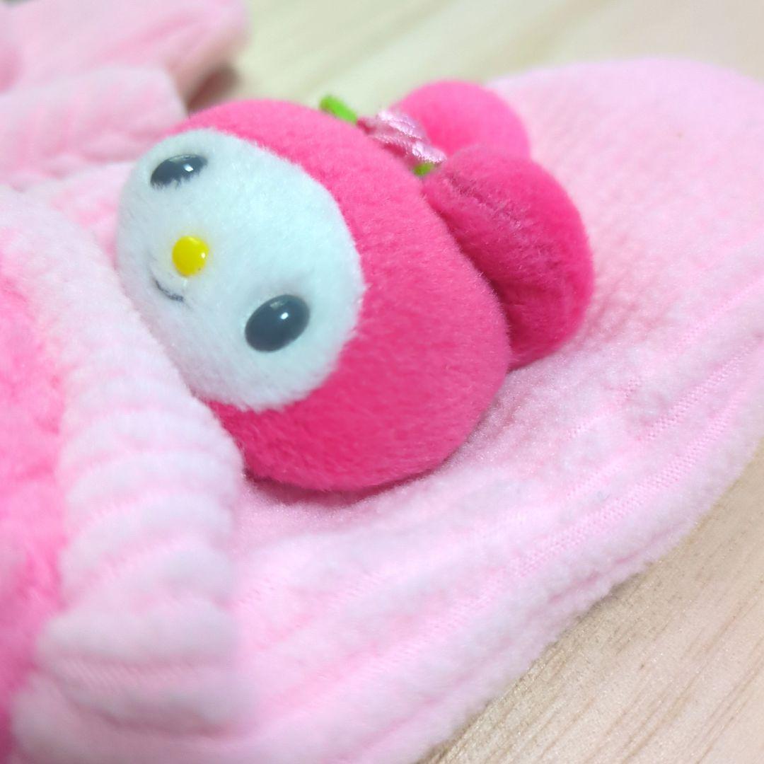 マイメロディ　ミトン　キッズ　手袋　マスコットつき　レトロ　スウィートピアノ