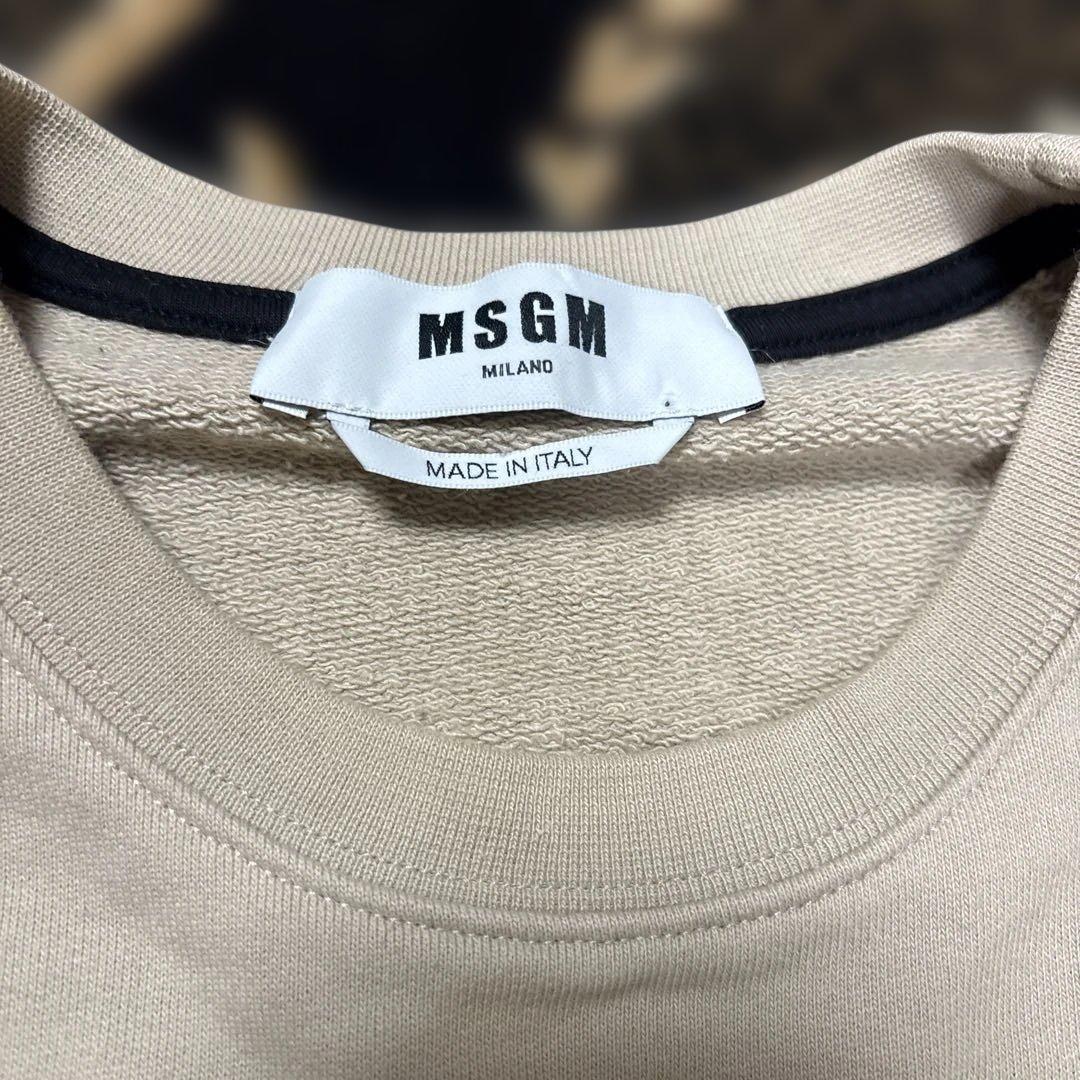 MSGM ベージュ スウェットシャツ LサイズL MSGM WWW_MORNINGWALKER_COM